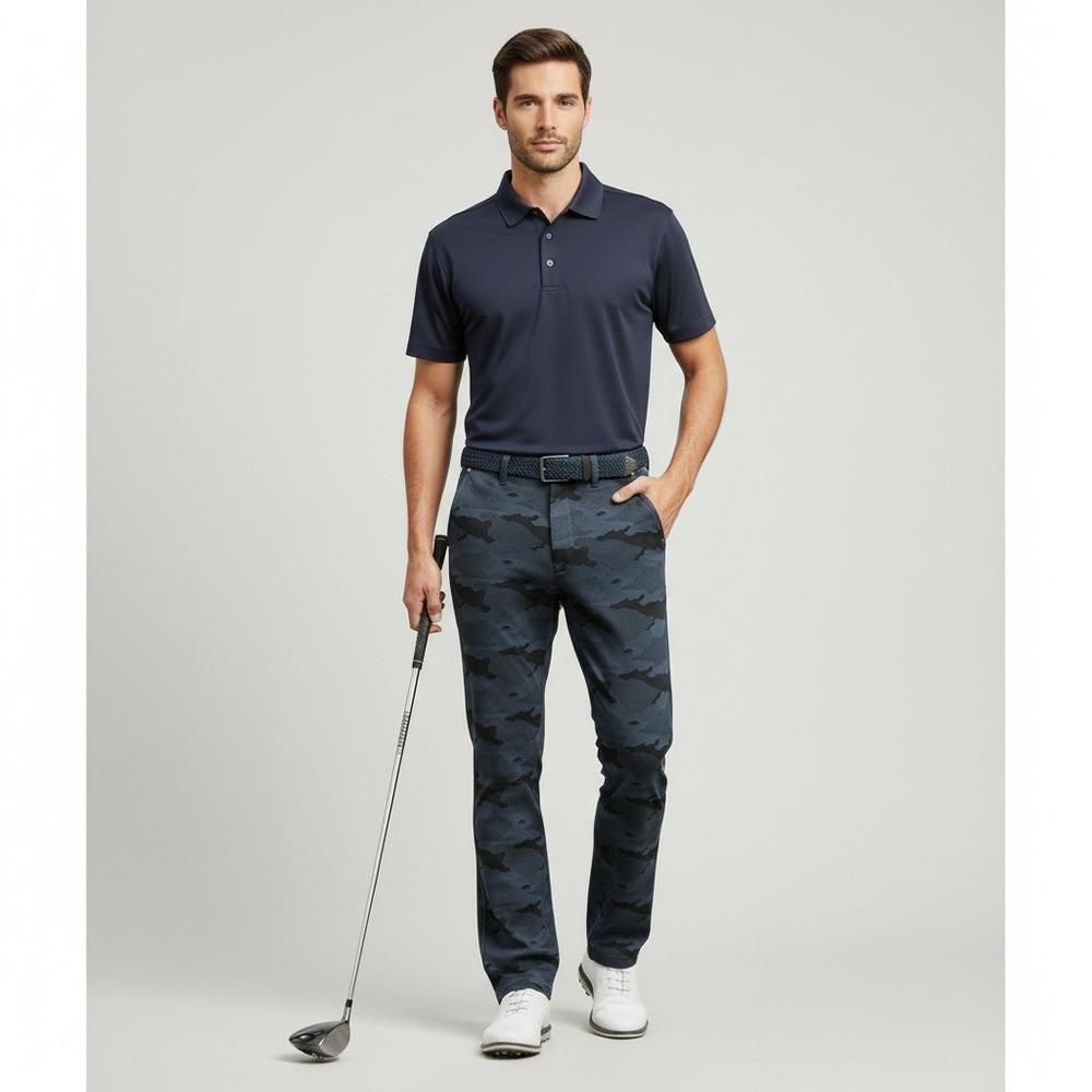 Men's Edwin Golf Camo Pants Size XL Slim‎ Fit Flat Front Trousers